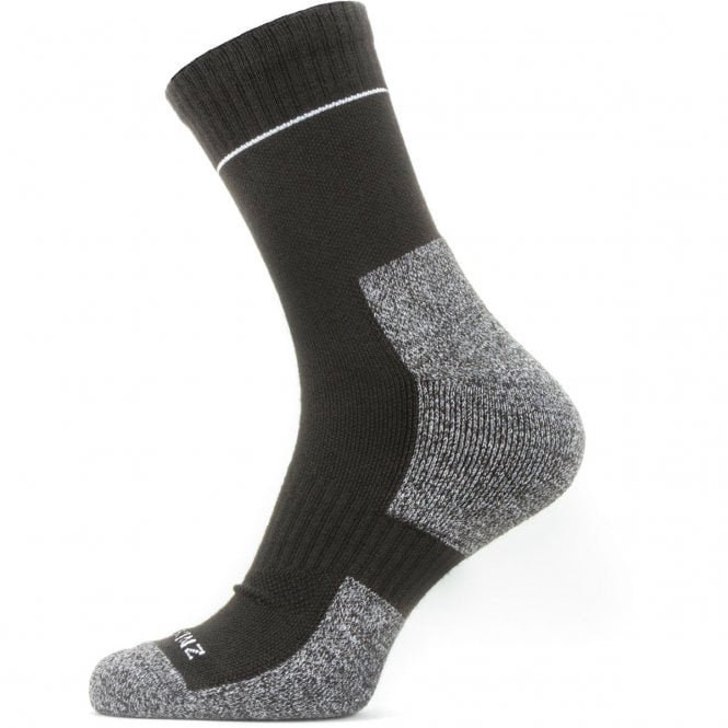 SEALSKINZ – Solo Quick Dry Ankle Sock – Black/Grey | The Country Store